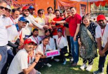 एक सद्भावना क्रिकेट मैच का आयोजन सम्पन्न हुआ