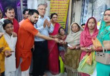 श्री माँ जंगली देवी मंदिर में खजाने का वितरण किया गया