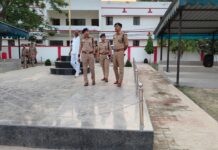 रिक्रूट आरक्षियों की प्रस्तावित पासिंग आउट परेड के पूर्वाभ्यास का निरीक्षण