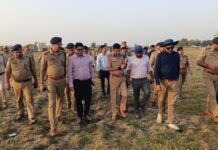 मा0 मुख्यमंत्री जी के प्रस्तावित कार्यक्रम के दृष्टिगत कार्यक्रम स्थल का संयुक्त निरीक्षण, अधिकारियों ने व्यवस्थाओं का लिया जायजा