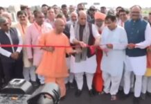 केन्द्रीय रक्षा व परिवहन मंत्री, मुख्यमंत्री ने लखनऊ एक्सप्रेस वे का किया उद्घाटन